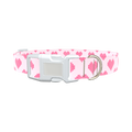 Geometric Heart Dog Collar - plastic rose gold