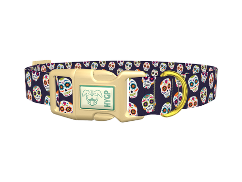 Sugar Skull Dog Collar