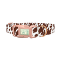 Cow Print Dog Collar - plastic rose gold