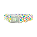 Colorful Easter Egg Dog Collar - plastic silver