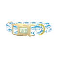 Ocean Fish Dog Collar - plastic gold