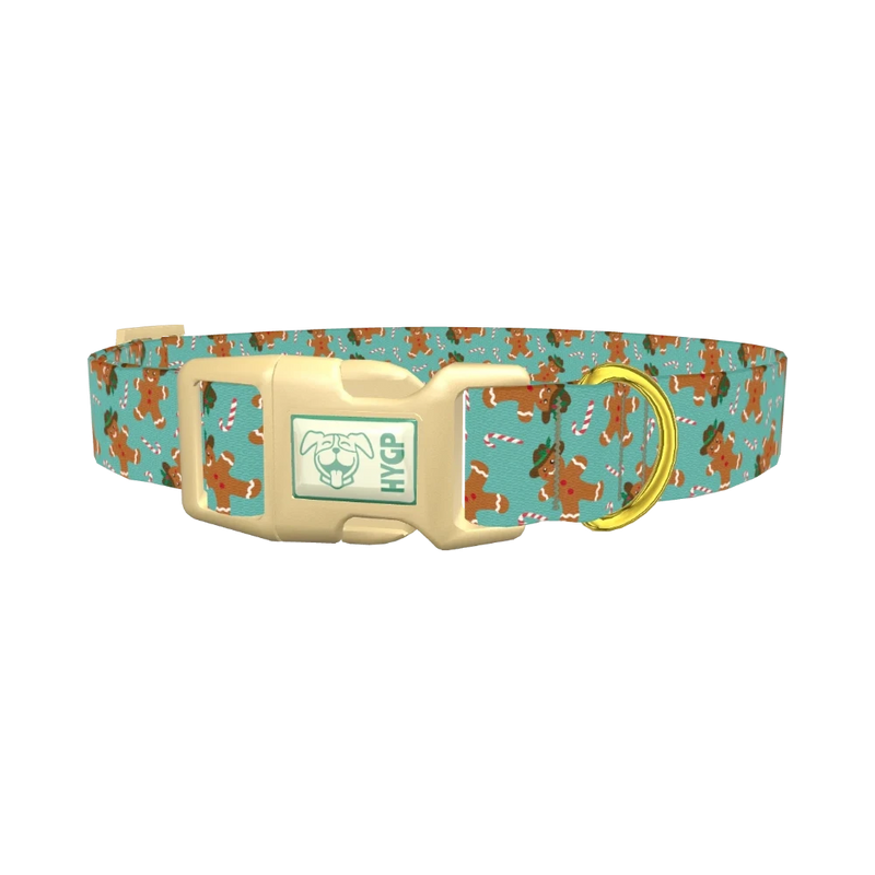 Christmas Cowboy Dog Collar - plastic gold
