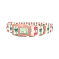 Christmas Bows Dog Collar - plastic rose gold