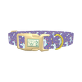 Purple Unicorn Magic Dog Collar - plastic gold
