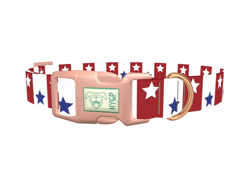 Bicolor Star Dog Collar