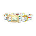 Colorful Lure Pattern Dog Collar - plastic gold