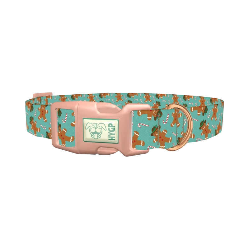 Christmas Cowboy Dog Collar - plastic rose gold