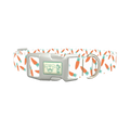 Carrot Pattern Dog Collar - plastic silver