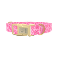 Seashell Ocean Dog Collar - plastic rose gold