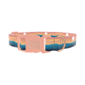 Mountain Sunset Dog Collar - plastic rose gold