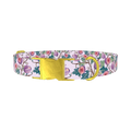 Floral Fig Dog Collar - metal gold