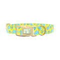 Peace Sign Dog Collar - plastic silver