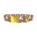 Autumn Bunny Dog Collar - metal gold