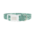 Botanical Silhouette Dog Collar - plastic silver