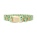 St. Patrick's Flag Dog Collar - plastic silver