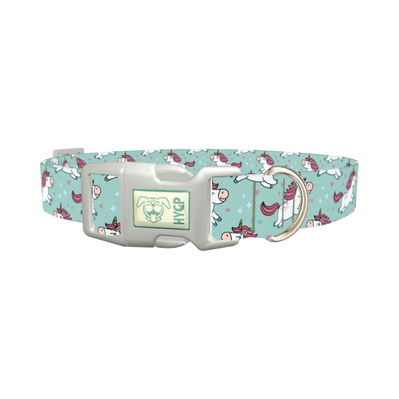 Unicorn Fantasy Dog Collar - plastic silver
