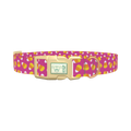Pink Candy Corn Dog Collar - metal rose gold