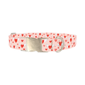 Flying Heart Dog Collar - metal silver
