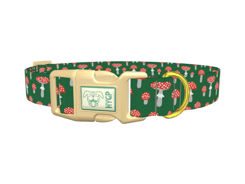 Mushroom Pattern Dog Collar