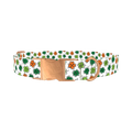 Shamrock Clover Dog Collar - metal rose gold