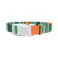 Woven Stripe Dog Collar - plastic rose gold