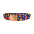 Festive Gift Dog Collar - metal rose gold