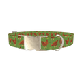 Chicken Farm Dog Collar - metal silver