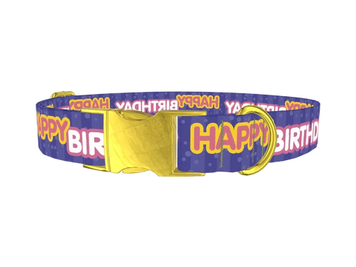 Birthday Text Dog Collar