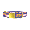 Birthday Text Dog Collar - metal gold