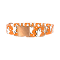 Halloween Ghost Stars Dog Collar - metal rose gold