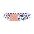 Dinosaur Heart Dog Collar - plastic rose gold