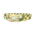 Baseball Pattern Dog Collar - plastic gold