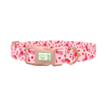 Pink Holly Berry Dog Collar - plastic rose gold