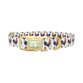 Rooster Sun Dog Collar - plastic gold
