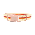 Retro Geometric Dog Collar - plastic gold