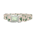 Desert Sun Cactus Dog Collar - plastic silver