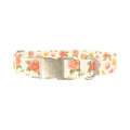Floral Sweets Dog Collar - metal silver