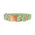 St. Patrick's Flag Dog Collar - metal silver