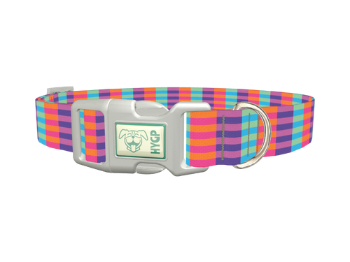 Color Block Stripes Dog Collar