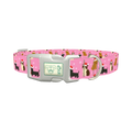 Christmas Dogs Dog Collar - plastic silver