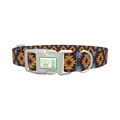 Geometric Star Dog Collar - plastic silver