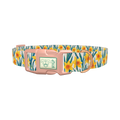 Yellow Daffodil Dog Collar - plastic rose gold
