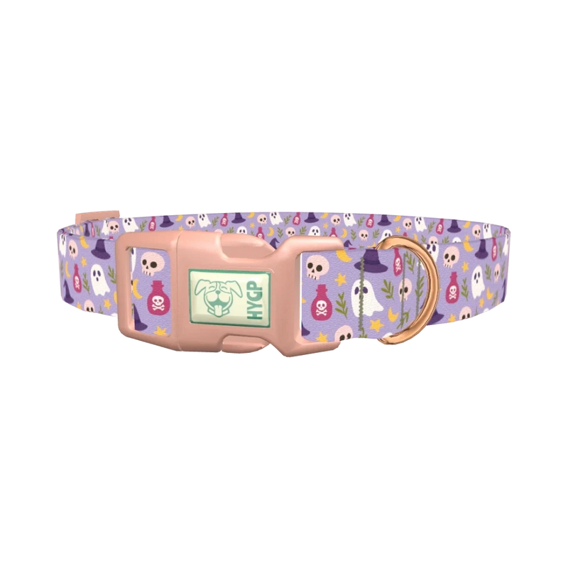 Halloween Ghost Dog Collar - plastic rose gold