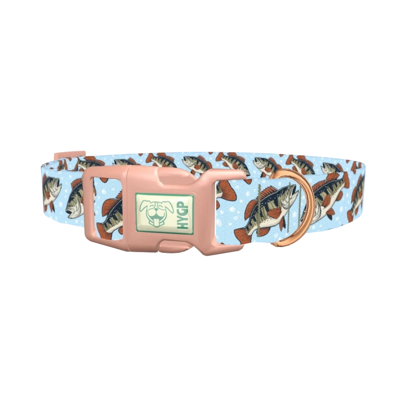 Bass Fish Dog Collar - plastic rose gold