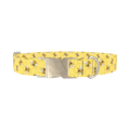 Bee Science Dog Collar - metal silver