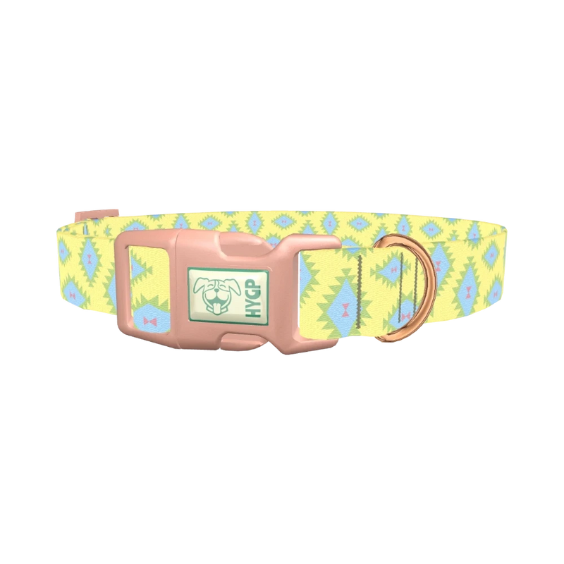 Geometric Diamond Dog Collar - plastic rose gold