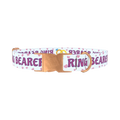 Wedding Ring Heart Dog Collar - metal rose gold