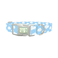 Cloudy Sky Dog Collar - plastic silver