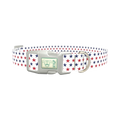 Patriotic Star Dog Collar - plastic silver