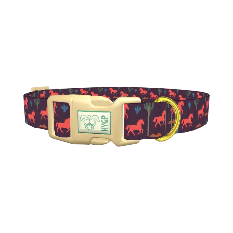 Western Desert Dog Collar - plastic gold